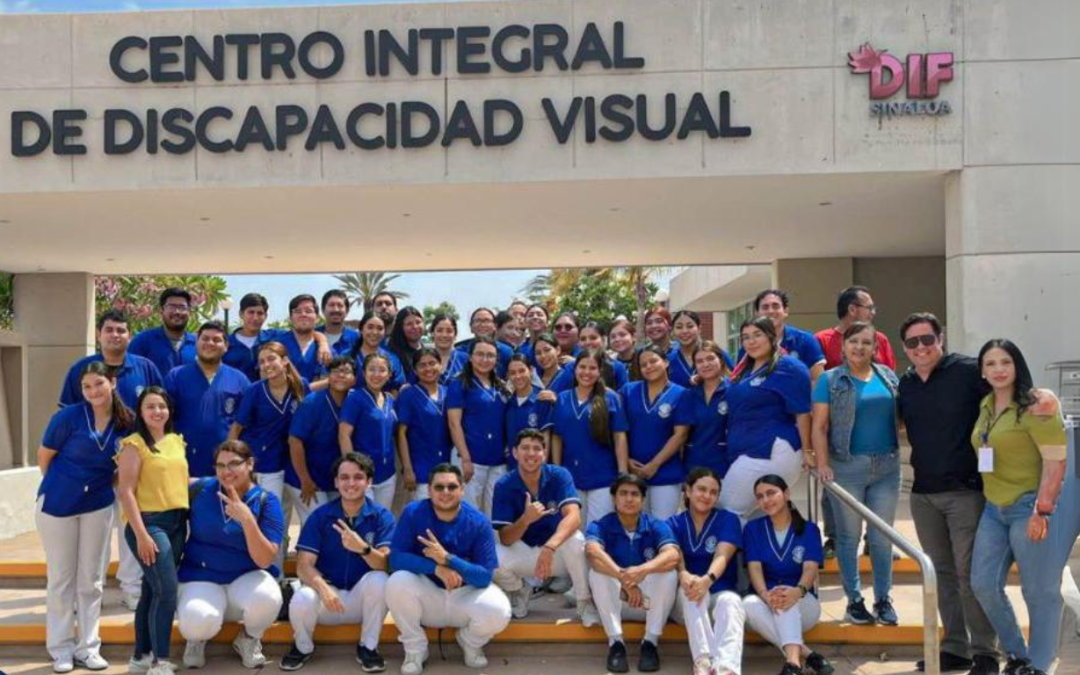 Estudiante de Licenciatura en Terapia Física, exploraron nuevas fronteras en el Centro Integral de Discapacidad Visual (CIDIS) Culiacán.