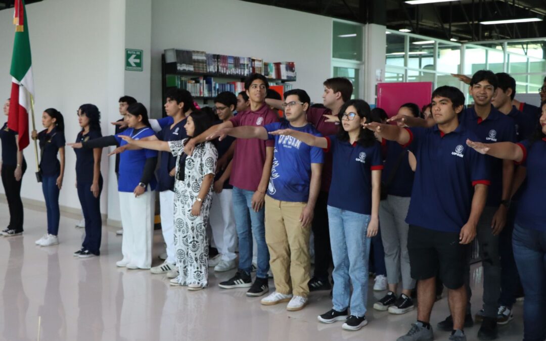UPSIN realiza acto cívico de noviembre con participación del turno vespertino