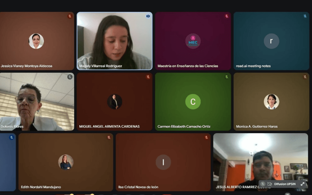 Estudiantes de la Maestría en Enseñanza de las Ciencias presentan avances de tesis en la XX Jornada de Investigación UPSIN