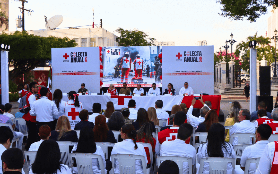Participa UPSIN en el arranque de la Colecta Anual 2026 de Cruz Roja Mazatlán