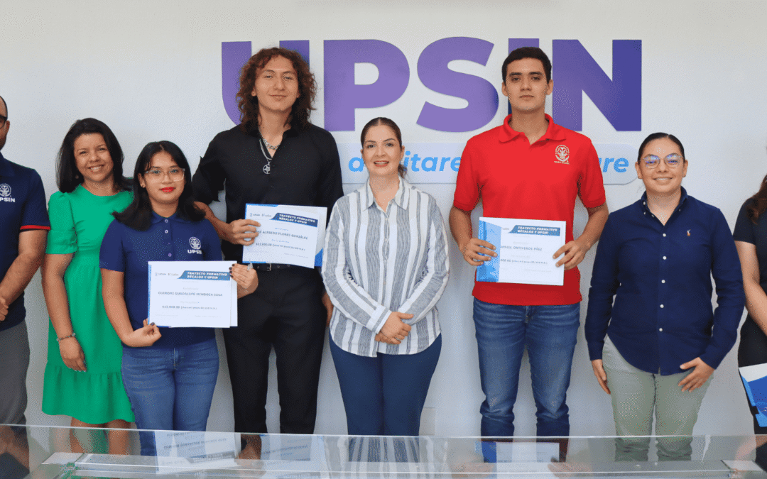 Estudiantes reciben apoyo de Bécalos-UPSIN para fortalecer su formación académica
