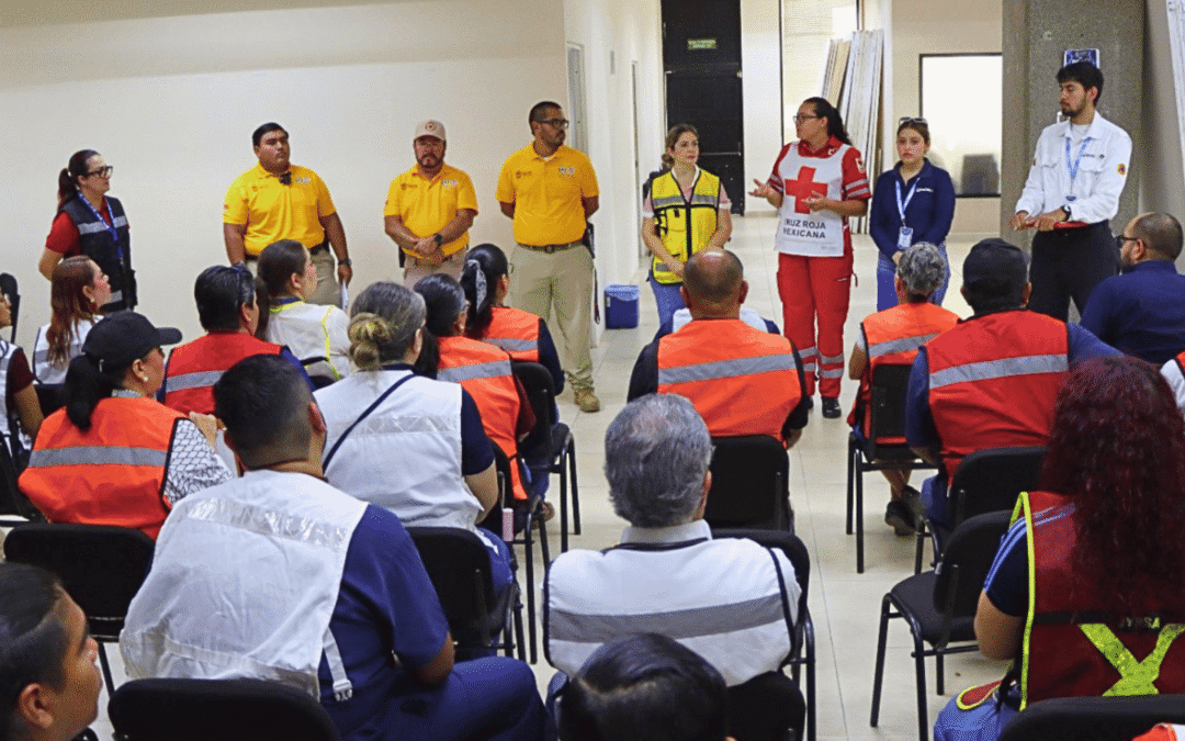 Con simulacro de evacuación total, UPSIN fortalece la cultura de protección civil